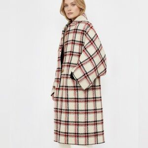Vintage ‘60s Plaid Scarf Coat